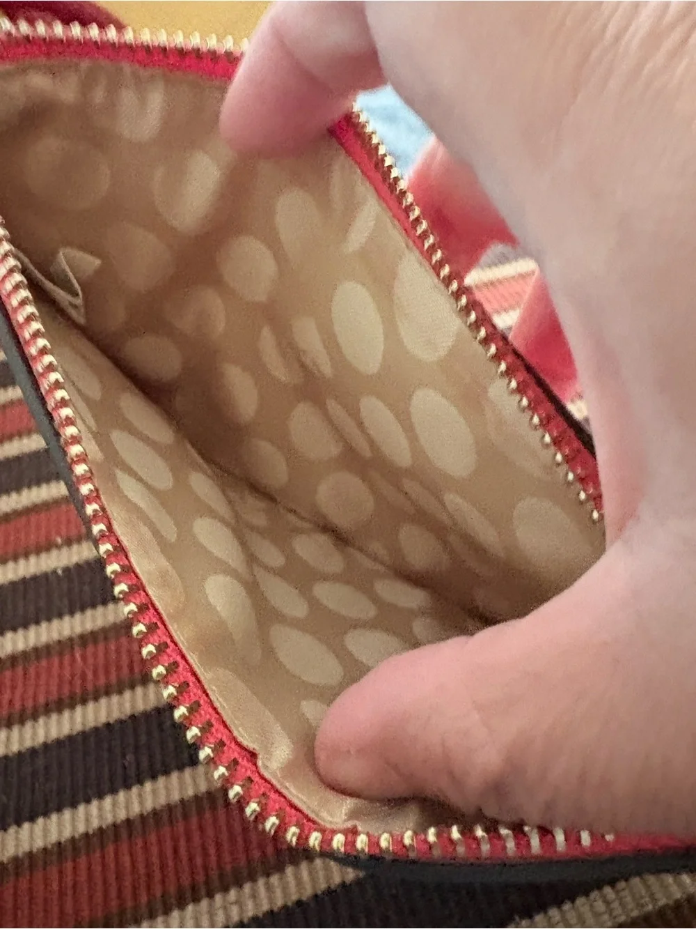 kate spade Pink Saffiano Wristlet Pouch